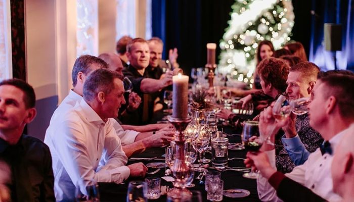 Walking christmas dinner Rotterdam